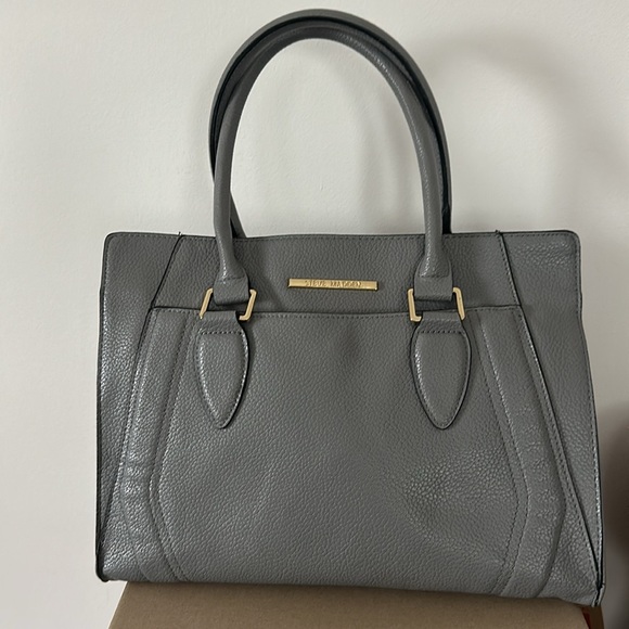 Steve Madden vegan leather satchel bag purse 13x11in - Picture 2 of 11